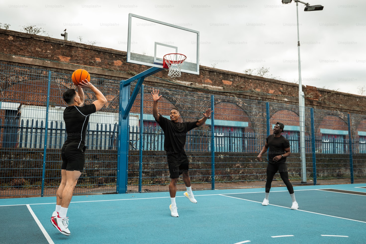 Group of friends playing team sports outdoors in Montreal